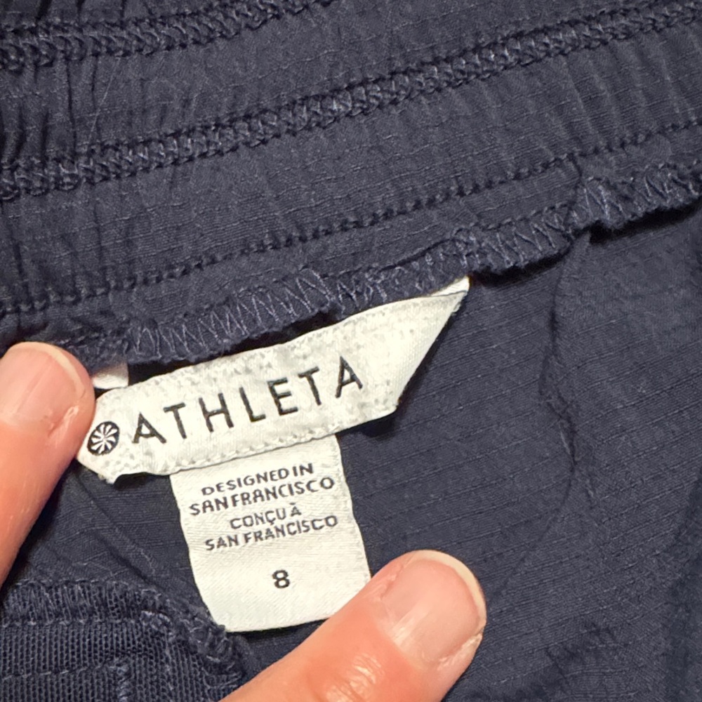 Athleta Navy Track Pants - Picture 4 of 4